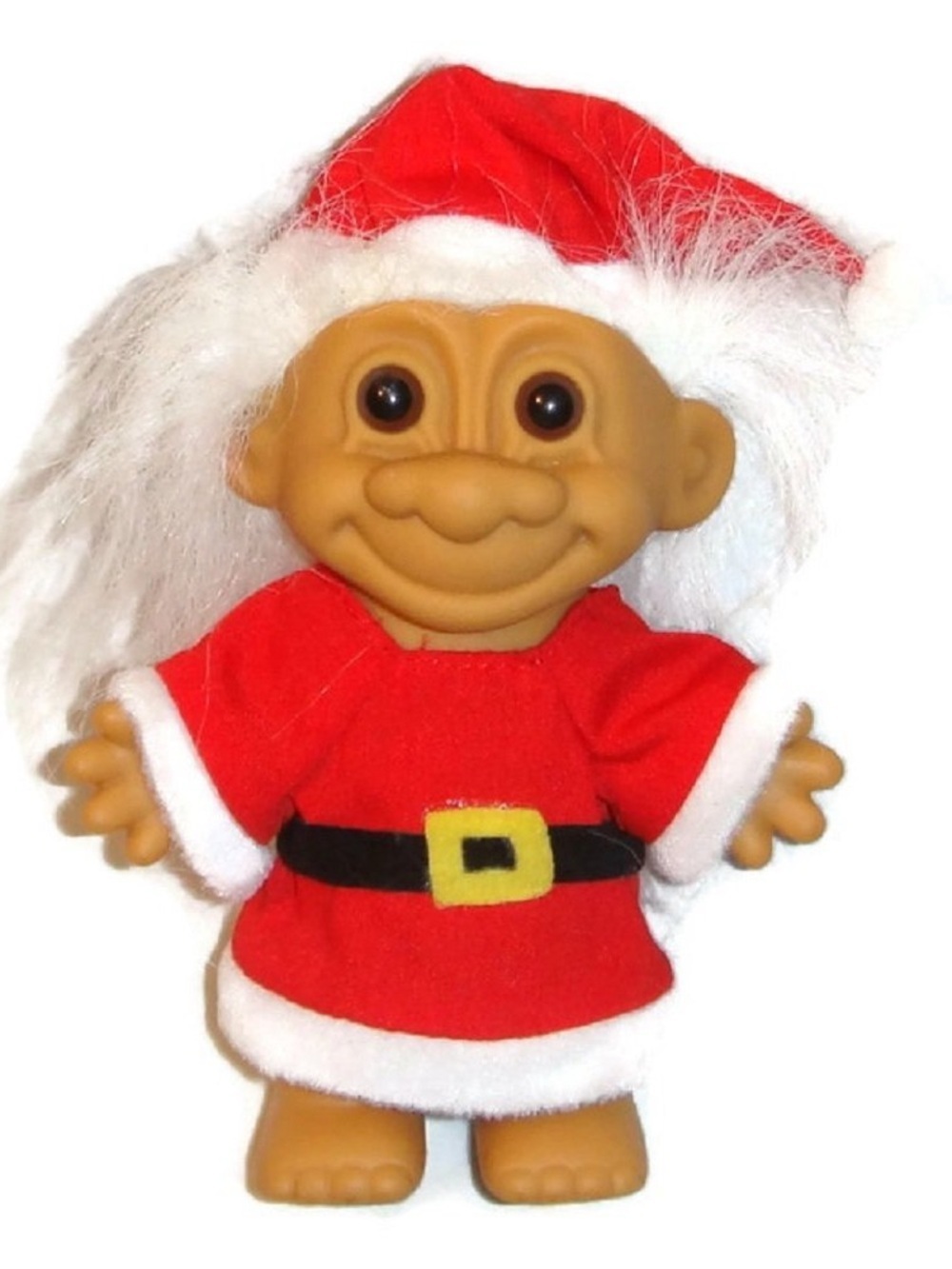 Vintage Christmas Santa 5" Troll Doll By Russ #18278